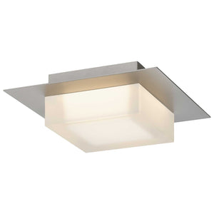 English Elm 8 Inch Square Led Flush Mount Dimmable Ceiling Light with Selectable Color Temperature Chrome B370P399079