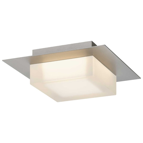 English Elm 8 Inch Square Led Flush Mount Dimmable Ceiling Light with Selectable Color Temperature Chrome B370P399079