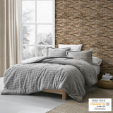 Madison Park Amara Glam/Luxury Faux Fur Comforter Set MP10-7684 Grey