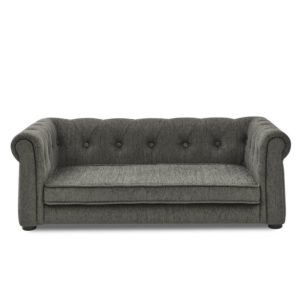 English Elm Elegant Rectangle Pet Bed Elevated Dog Sofa for Medium-Large Breeds, Modern Durable 100lb Capacity Plush Comfort 40.5x23.5x15" Dark Gray W487P189544