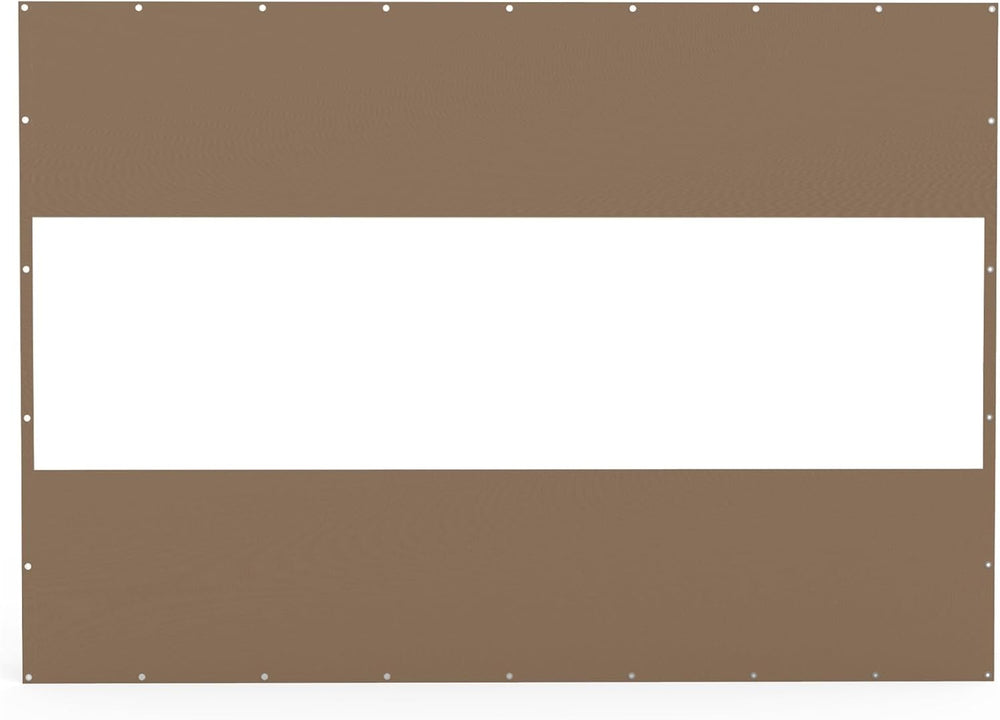 English Elm Heavy Duty Outdoor Clear Panel Curtain - 18 Oz Waterproof Pvc Polyester, Weatherproof & Tearproof P1 W1859P238833-GIGA