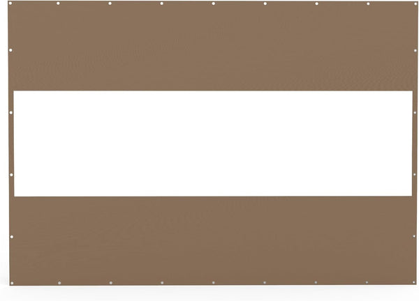 English Elm Heavy Duty Outdoor Clear Panel Curtain - 18 Oz Waterproof Pvc Polyester, Weatherproof & Tearproof P1 W1859P238833-GIGA