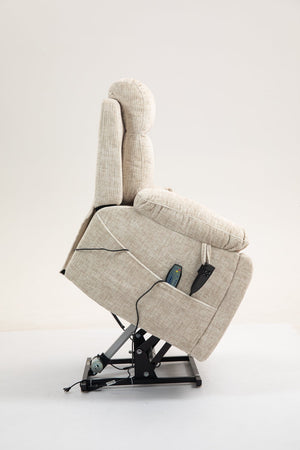 English Elm Old Oversized Electric Lift Chair With Dual Motors, Heating, Massage, And 180° Recline For Comfort W547S00053
