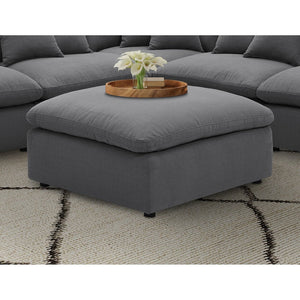 English Elm Greeley Feather Fill Square Ottoman Tailored Upholstery for Modern Living Rooms B062P441447