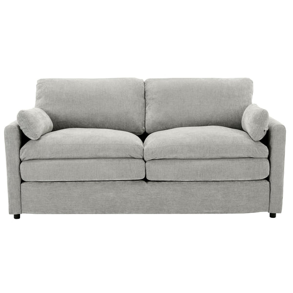 English Elm 68.1" Cozy Upholstered Loveseat Sofa with Double-Layer Cushions, Deep Seating, Chenille Comfort & Support LIGHT GREY N719P251496R