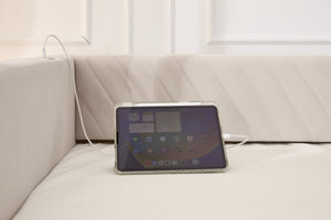 English Elm Twin Velvet Upholstered Daybed with Trundle, V-Pattern Backrest, USB Port, Side Pockets, Sturdy Design Beige W1361S00041