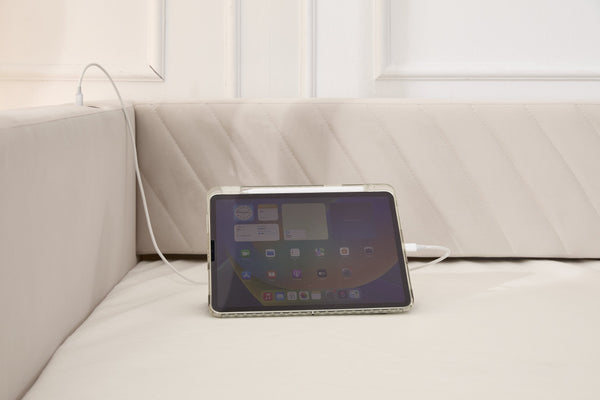 English Elm Twin Velvet Upholstered Daybed with Trundle, V-Pattern Backrest, USB Port, Side Pockets, Sturdy Design Beige W1361S00041