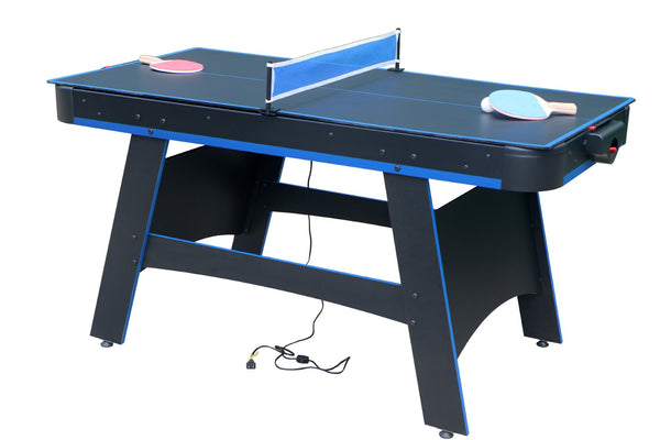 English Elm Air Hockey and Table Tennis 2 in 1 Game for Basement or Recreation Room W1936P210471
