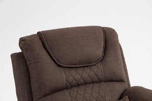 English Elm Lounge Electric Lift Recliner Chair - Oversized Velvet Sofa With 180° Full Recline & Cup Holders W547S00050