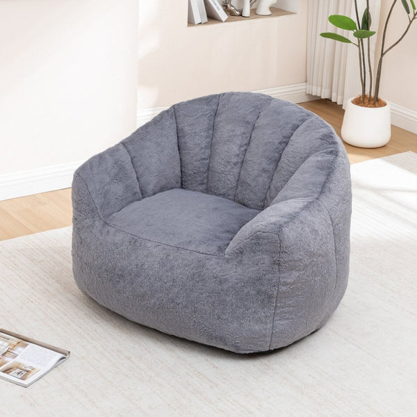 English Elm Bean Bag Sofa Chair with Armrests Memory Foam Filled Oversized Lounge Seat Adults W2200P390381