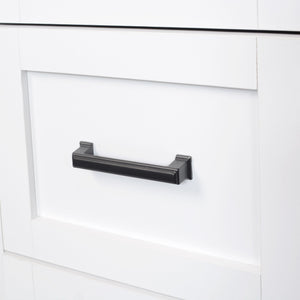 English Elm U-Can Modern Hall Tree Bench with 3 Shelves, Drawers & Hooks — 40.2" Organized Entryway Storage N724P264676K