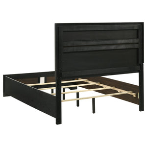 English Elm Annie Glam White Full Storage Bedroom Set with Crystal Pulls and Glitter Accents Black B062S01609
