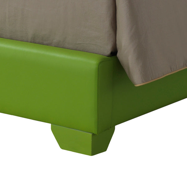 English Elm Aaron Apple Green Full Bed G1807-FB-UP – 47"H x 57"W x 81"D PU Faux Leather, Durable, Stylish Support B078P301588