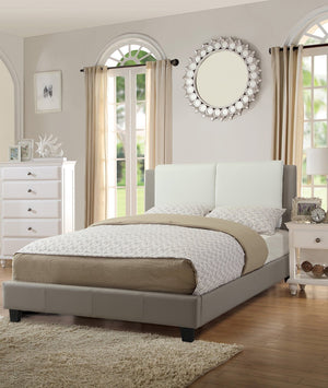English Elm Modern Faux Leather Eastern King Bed Tall Upholstered Headboard Hotel Inspired B011S02140