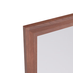 English Elm 60"X40" Oversized Modern Rectangle Bathroom Mirror - Stylish Walnut Frame For Versatile Wall Mounting W708P297673