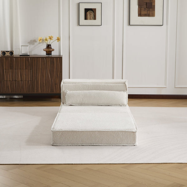 English Elm Compression Mahjong Sofa - Cozy Convertible Floor Bed With Memory Foam & Pillow For Versatile Living W3723P377148