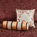 Madison Park Aubrey Traditional 5 Piece Jacquard Bedspread Set with Throw Pillows MP13-7962 Burgundy