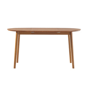 English Elm Walker Edison - Mid-Century Solid Pine Extension Dining Table with Removable Leaf, Caramel Finish, Seats 4-6, Compact Elegance B185P169252