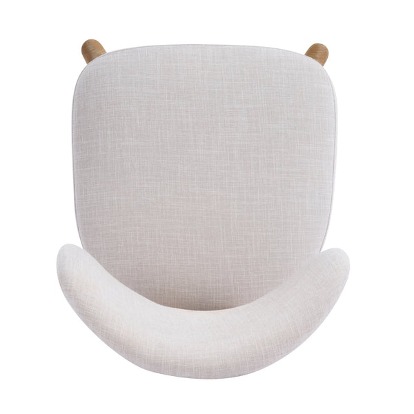 English Elm Christopher Knight Home® - Beige Upholstered Dining Chairs Set Of 2 – Scandinavian Style With Ergonomic Comfort & Natural Frame N768P341563N