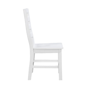 English Elm Modern Farmhouse Oak Veneer Trestle Dining Set Six Chairs Two Tone Kitchen White B011S00927