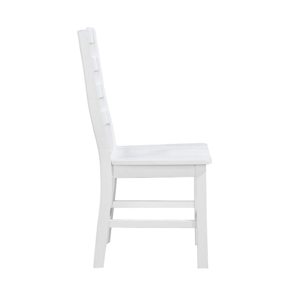 English Elm Modern Farmhouse Oak Veneer Trestle Dining Set Six Chairs Two Tone Kitchen White B011S00927