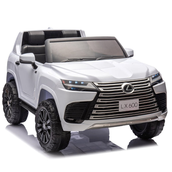 English Elm Licensed Lexus Lx600 24v Two Seater Kids Ride on Suv with Remote and Suspension White W1578P339060