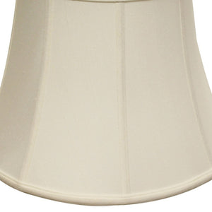 English Elm Slant Bell Shantung Fabric Lampshade Washer Fitter Warm Ambient Glow for Living Rooms B075101474