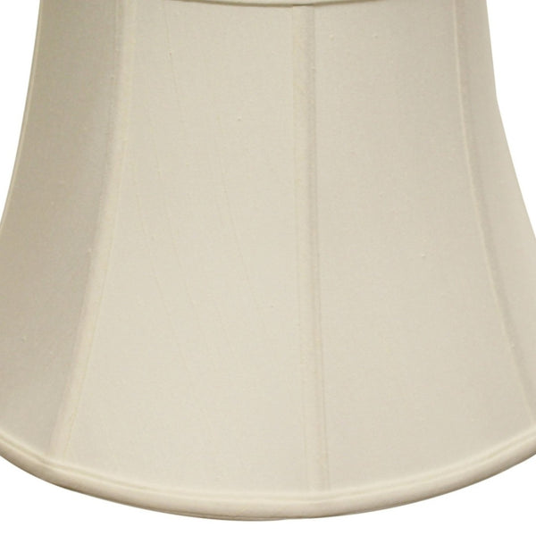 English Elm Slant Bell Shantung Fabric Lampshade Washer Fitter Warm Ambient Glow for Living Rooms B075101474