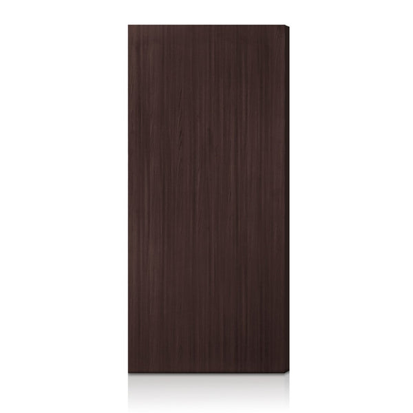 English Elm 36 in Espresso Melamine Flush Interior Door Slab with Mdf Core Modern Finish B2763P486367
