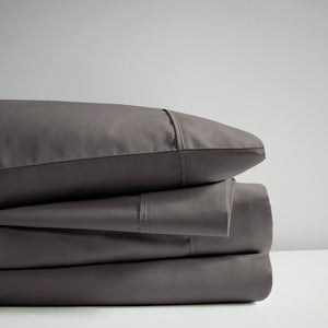 English Elm 4-piece Cal King Sateen Cotton Blend Sheet Set with Cooling Moisture-wicking Finish B035P437444