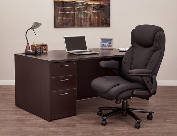 OSP Home Furnishings Big and Tall Executive Office Chair with Lumbar Support Heavy Duty 400 Lb Capacity 39203