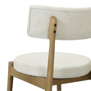 English Elm Christopher Knight Home® - Mid Century Modern Counter Stools Set Of 2 - Natural Wood & Beige Upholstered Comfort Design N771P205427A