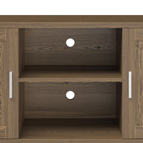 English Elm Modern 60 Inch TV Stand Console for TVs up to 65" — Walnut Finish, No-Tool Assembly, Cable Management B108P208917