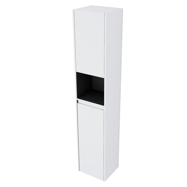 English Elm 12" Bathroom Side Cabinet - Wall-Mounted, Soft-Close Doors, Space-Saving Design For Modern Homes W999S00282