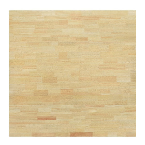 English Elm Topmax Rubberwood Extendable Dining Set with Drop Leaves and Linen Chairs for Four SP000080AAA