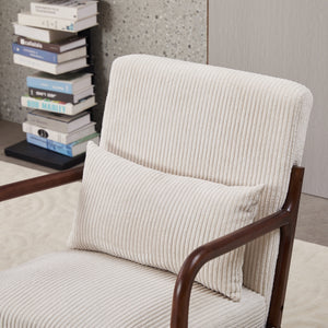 English Elm Mid-Century Modern Accent Chair & Coffee Table Set - Vintage Luxury For Stylish Living Spaces! W2989P362830