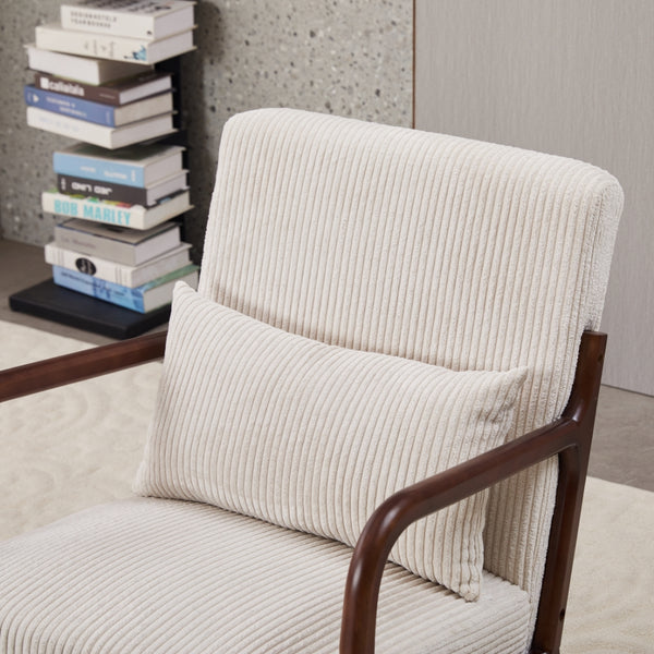 English Elm Mid-Century Modern Accent Chair & Coffee Table Set - Vintage Luxury For Stylish Living Spaces! W2989P362830