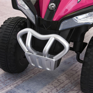 English Elm Aosom Toddler Foot Powered Ride on Atv Toy with Led Lights and Built in Music W2225P217968