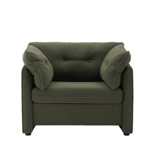 English Elm Modern Chenille Oversized Armchair - Stylish Lounge Chair For Living Room, Bedroom & More! W2997P236136