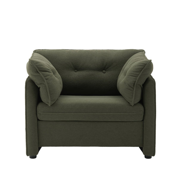 English Elm Modern Chenille Oversized Armchair - Stylish Lounge Chair For Living Room, Bedroom & More! W2997P236136