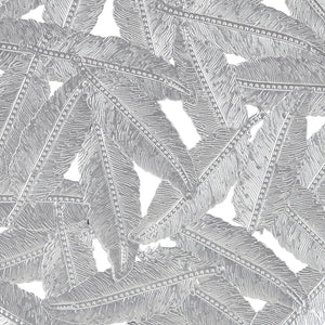 JLA Home Madison Park - Textured Feather Metal Disc Wall Art Set — 3-Piece 12" Decorative Feather Cutout Accents, Durable Finish Grey MP95B-0277