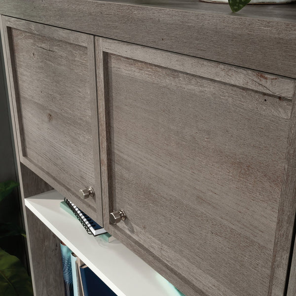 English Elm Hutch, Versatile Brown-Finish Storage Unit With Adjustable Shelves & Pegboard For Any Room'S Needs B356P367857