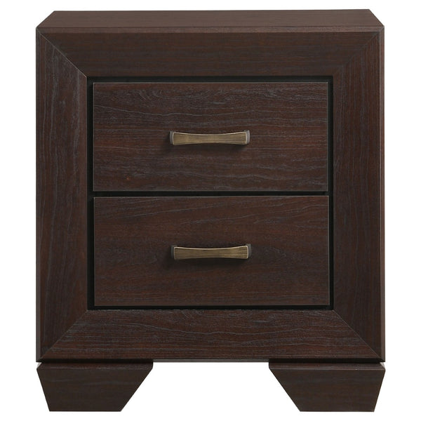 English Elm Emory Queen Bedroom Set Solid Hardwood Bookcase Headboard Built-in Lights Cappuccino Brown B062S00758