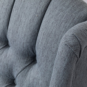 English Elm Christopher Knight Home® - Classic Linen Recliner Chair with 360° Swivel and Manual Recline, Durable Frame, Cozy Upholstery Charcoal 66842.00CHAR