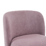 Christopher Knight Home® - Noble House - - Ultra-Soft Modern Low-Back Armless Accent Chair With Skin-Friendly Upholstery And Exquisite Round Pine Wood Feet, For Small Living Spaces, Living Room, Bedroom, Balcony, Office, Reading Nook, Purple