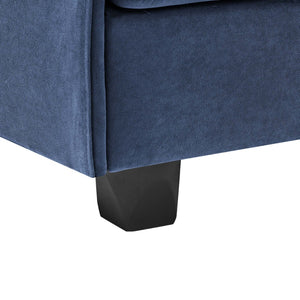 English Elm Faux Leather Modular Sectional Sofa Reconfigurable Pu Upholstery Living Room B2748S00180