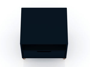 Manhattan Comfort Rockefeller Mid-Century Modern 2- Piece Nightstand Tatiana Midnight Blue 2-101GMC4