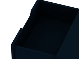 Manhattan Comfort Rockefeller Mid-Century Modern 2- Piece Nightstand Tatiana Midnight Blue 2-102GMC4