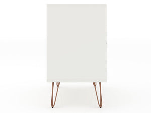 Manhattan Comfort Rockefeller Mid-Century Modern 2- Piece Dresser White 2-103GMC1