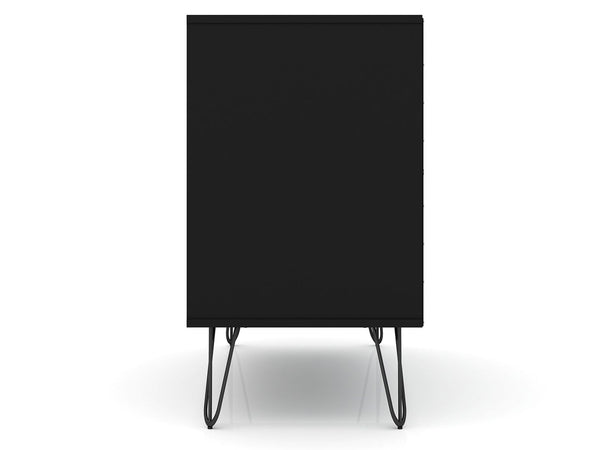 Manhattan Comfort Rockefeller Mid-Century Modern 2- Piece Dresser Black 2-103GMC2